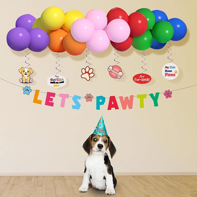 Party Propz Dog Birthday Decorations 43 Pcs Dog Birthday Accessories PartyPropz