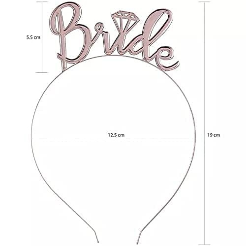 Party Propz Bride To Be Decoration Set Combo - 2pcs Bachelorette Party Decorations With Bride To Be Sash And Crown | Bridal Shower Decorations | Bride To Be Accessories | Bridal Shower Decorations Kit