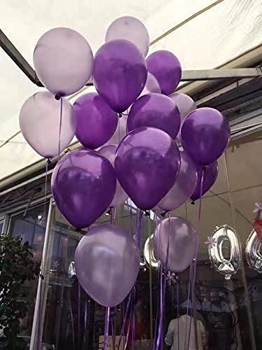 Party Propz Purple Balloon Curling Ribbons - 100Mtr For Wedding Birthday Gift Party/Rubber Balloons Decoration Items,Multi