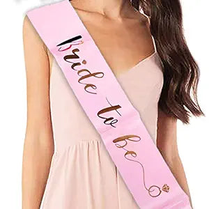 Party Propz Bride To Be Decorration Set - 1 Pc Bachelorette Party Decorations With Bride To Be Sash | Bridal Shower Decorations Kit | Bachelorette Decor | Bridal Shower Sash | Bride To Be Accessories