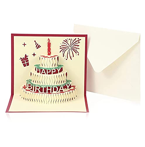 Party Propz Greeting Card for Birthday - Stunning Pop-Up 3D Greeting Cards | Happy Birthday Card for Men, Best Friend, Boyfriend, Husband, Wife, Boys | Birthday Cards with Envelopes for Birthday Gift