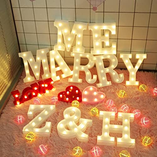 Party Propz Marquee Alphabet Light Letters (M)- 1pc | Led Name Light for Room Decoration | Aesthetic Room Decor Items | Letter Light Room Decor | Home Decor Items for Living Room | Gaming Room Decor