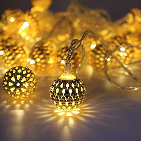 Party Propz New Year Decoration Lights - 14Ft, New Year Lights for Decoration for Home | Warm Lights for Decoration | String LED Lights |Happy New Year LED Lights| Series Lights for Indoor Outdoor