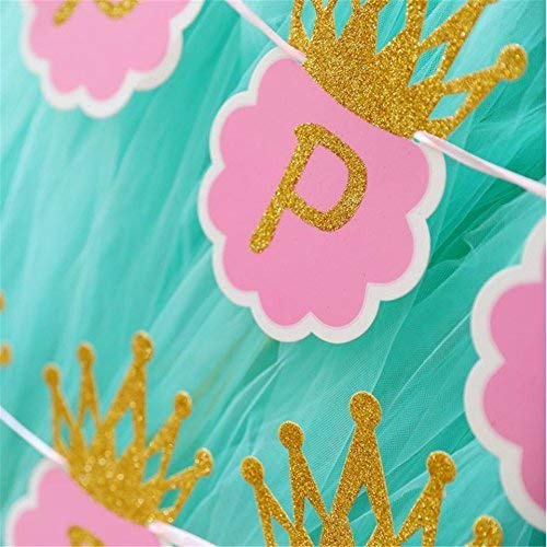 Party Propz Happy Birthday Banner - Unicorn Happy Birthday Banner (Cardstock)|Happy 1St Birthday Banner|Glitter Happy Birthday Banner|Happy Birthday Banner for Girls|Birthday Decoration Items, Pink