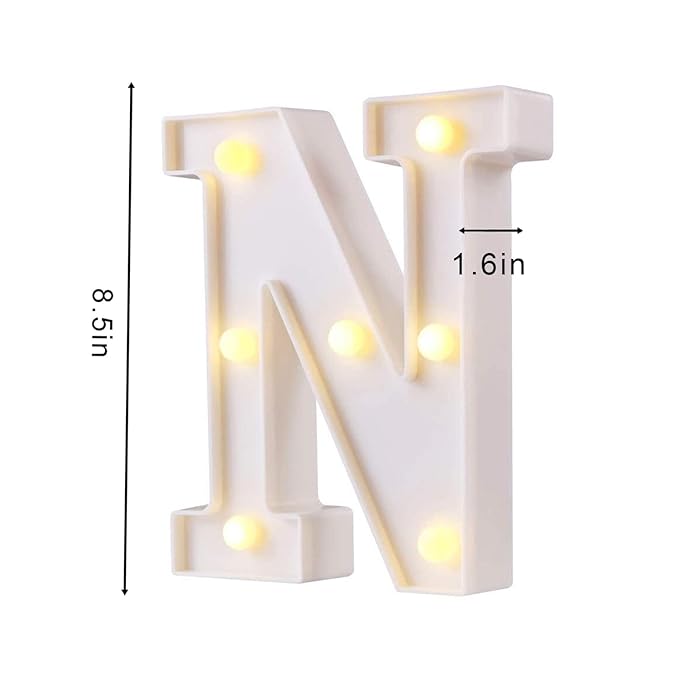 Party Propz Marquee Alphabet Light Letters for Room Decor Lights - (&) Led Lights for Room Decoration - Asthetic Decorations Letter Light for Room Decor Light/Kids Room Decor Items for Name Light