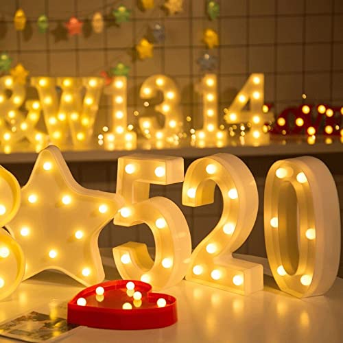 Party Propz Marquee Number Light Letters For Room Decor Lights - (1) Led Lights For Room Decoration - Asthetic Decorations Number Light For Room Decor Light/Kids Room Decor Items For Number Lights