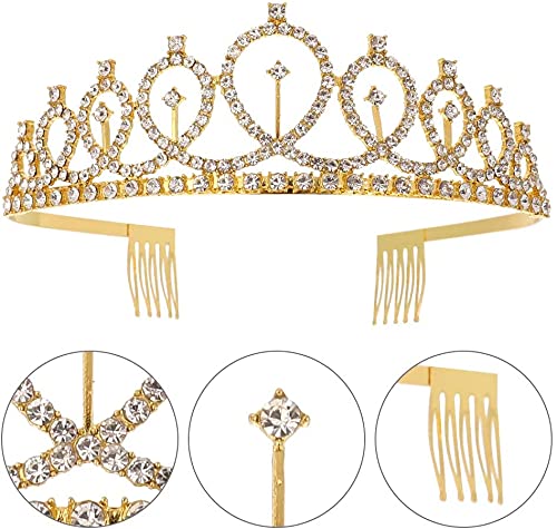 Party Propz Golden Birthday Girl Sash and crown for decorations items/birthday gifts for best friend girl/one year, 2nd, 13th, 16th, 18th, 20th, 21st, 25th,30th, 35th bday girls headband- Multi color