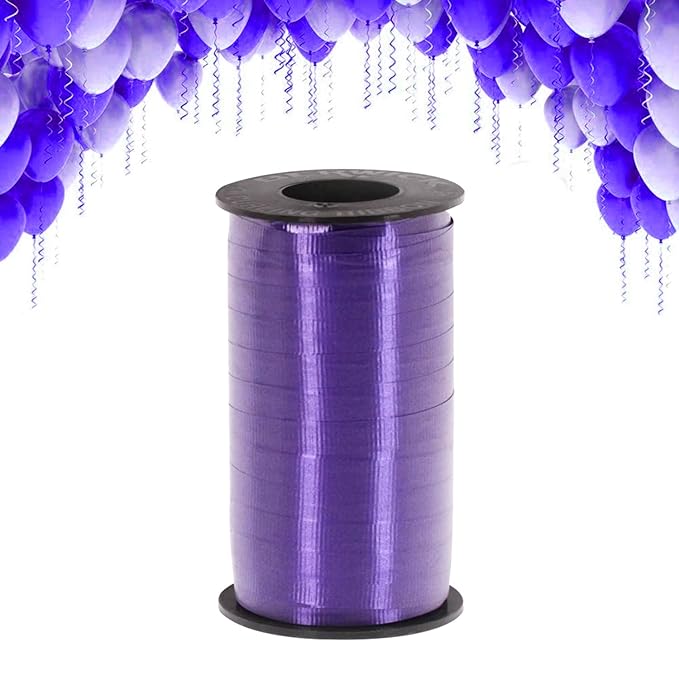 Party Propz Purple Balloon Curling Ribbons - 100Mtr For Wedding Birthday Gift Party/Rubber Balloons Decoration Items,Multi