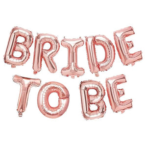 Party Propz Rose Gold Bride to Be Foil Banner (cardstock) - Bride to Be Decoration Set Combo | Bachelorette Party Decorations | Bride to Be Banner | Bride to Be Decoration