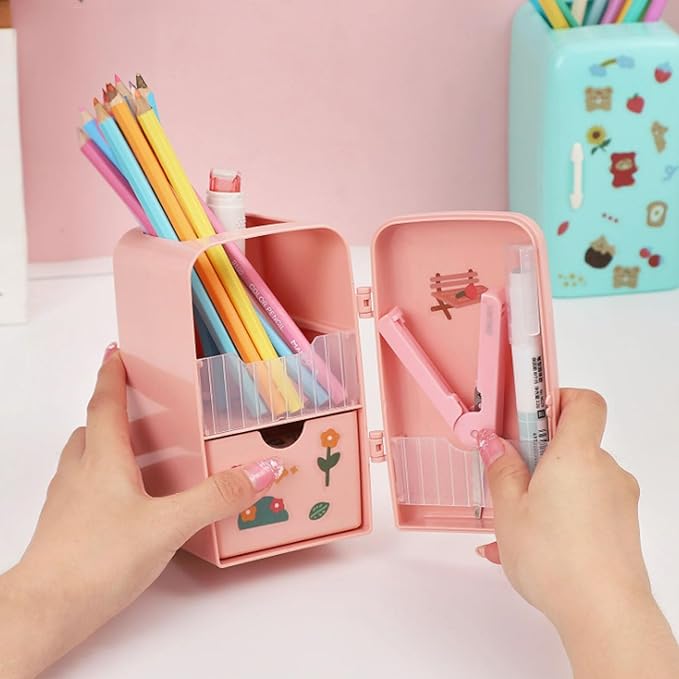 Party Propz Cute Pencil Stand for Kids - Assorted 1 Pc Pen Pencil Stand | Pen Holder Aesthetic | Pen Stand for Kids | Pencil Stand for Kids Return Gift | Cute Pen Stand | Aesthetic Pen Stand Korean