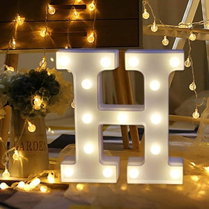 Party Propz Marquee Light Alphabet H - 1pcs H Letter Light/Marquee Letter Lights/Marquee Letter Lights/Letter Lights for Decoration/Light Letters for Decoration /