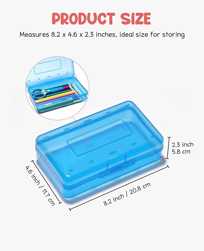 Party Propz Large Capacity Pencil Box for Boys - Blue Compass Box for Boys/Stylish Geometry Box for Girls/Pencil Box Set Toys for Kids 3+ Years/Kids Geometry Box/Pen Box