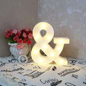 Party Propz Marquee Alphabet Light Letters for Room Decor Lights - (&) Led Lights for Room Decoration - Asthetic Decorations Letter Light for Room Decor Light/Kids Room Decor Items for Name Light