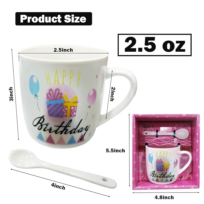 Party Propz Cute Coffee Mugs - 330 ML Funny and Cute Coffee Mugs for Couples | Cute Mugs for Coffee | White Coffee Mugs | Tea Mugs | Coffee Mugs Set | Gift for Wedding Day | Gift for Wife