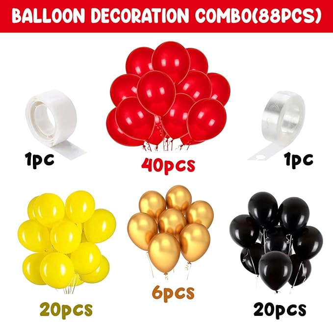 Party Propz Balloon Decoration Combo Balloon Garland Kit Set - 88Pcs For Balloon Set for Birthday Decoration