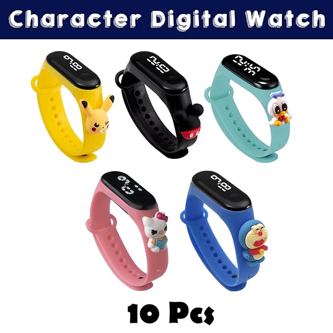 Party Propz Led Watch Return Gifts for Kids- 10Pcs Digital Wrist Watches for Kids | Best Birthday Return Gifts for Kids | Return Gift Watch | Kids Return Gifts In Bulk Items | Baby Birthday Favours