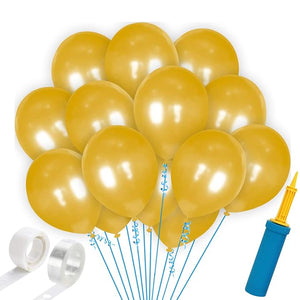 Party Propz Golden Balloons -103Pcs For Happy Birthday Balloon Decoration Boys, men, Husband/Balloon Garland Kit/Metallic Helium Ballons/Ballon Items For Décor