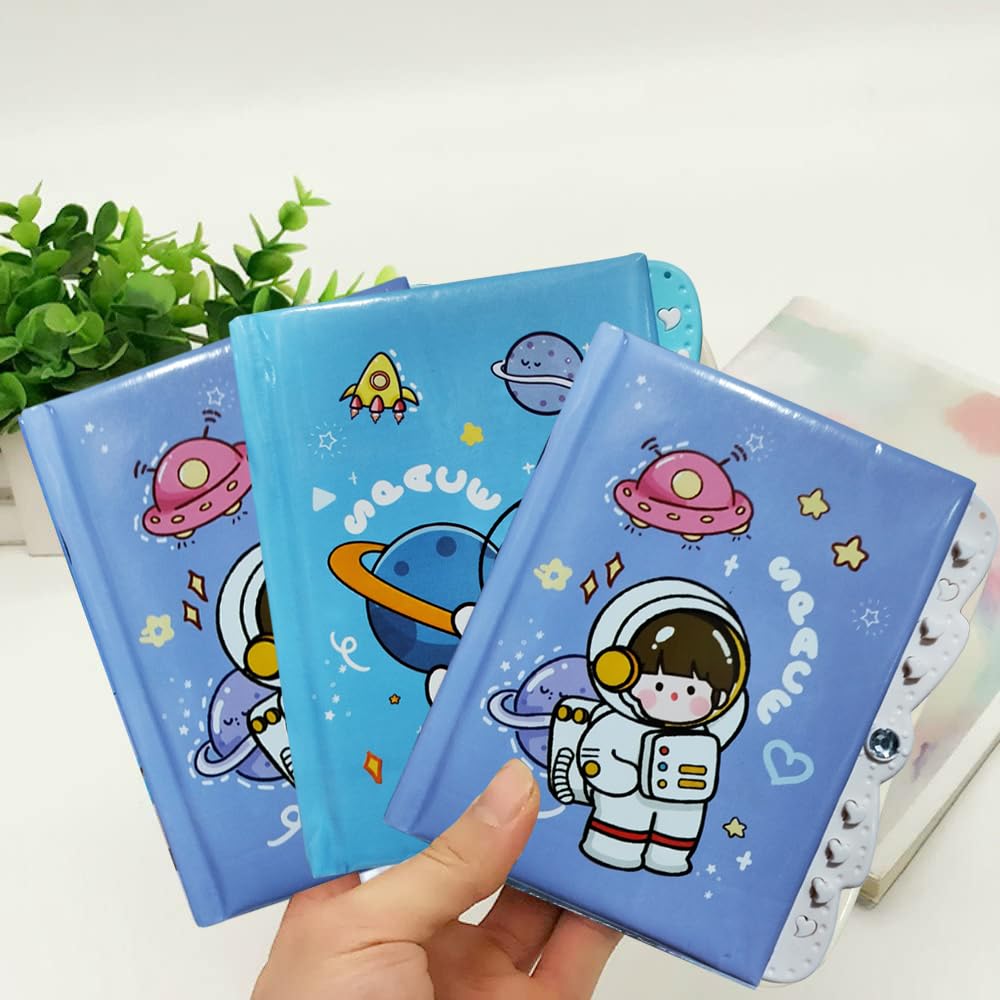 Party Propz Space Theme Password Diary -Set of 6pcs, Space Theme Return Gifts for Kids | Lock Diary for Kids | Lock Diary for Girls | Secret Diary with Lock | Return Gifts for Birthday | Lock Diary for Boys