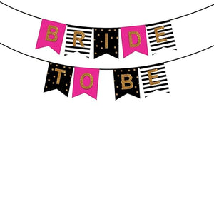 Party Propz Bride To Be Banner - Bridal Shower Decorations | Bride To Banner(Cardstock) | Spinster Party Decoration | Bachelorette Party Decorations | Bride To Be Decor Accessories