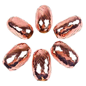 Party Propz Latex Balloon 6 Pieces Rose Gold Ribbon for Decoration/Metallic