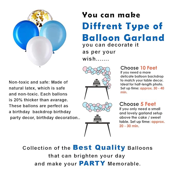 Party Propz Half Birthday Decorations For Baby Boy Combo- 48Pcs Items Set For 6 Months Birthday Decorations For Girl - 1/2 Birthday Decorations For Girls - Half Bday Banner (cardstock), Balloons, Foil