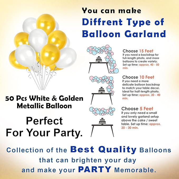 Party Propz Happy Birthday Decoration For Husband Kit Combo Set - 58pcs Birthday Bunting Metallic Balloons With Balloon Pump & Glue Dot - Happy Birthday Decorations Items