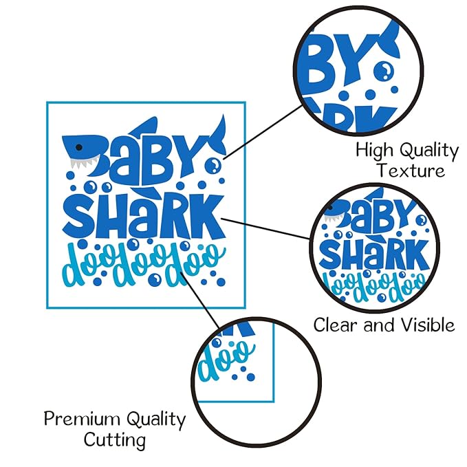 Party Propz Baby Shark Theme Birthday Decorations -15Pcs Baby Shark Theme Photo Booth Props Set - Baby Shark Party Supplies for - Kids Theme Parties- Shark Theme Birthday Decorations