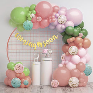 Party Propz Rubber Baby Shower Decoration Items-68Pcs Baby Shower Decorations|Mom To Be Decoration Items Set|Baby Shower Combo For Photoshoot|Coming Soon Decoration|Baby Shower Balloons,Multicolor