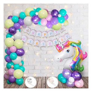 Party Propz Unicorn Theme Birthday Decorations Kit - 65 Pcs Unicorn Birthday Decorations For Girls | Unicorn Decoration for Birthday Girls | Unicorn Decoration Items with Led Light | Unicorn Balloons