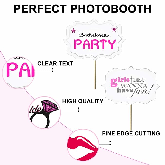 Party Propz Bride to Be Decoration - Bride to Be Props/Bride to Be Photobooth/Bachelorette Party Props/Bride to Be Props for Bachelorette Party/Bride to Be Photo Booth Props