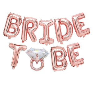 Party Propz Bride To Be Latex Balloon, Silver, Rose Gold pack of 1 material Rubber