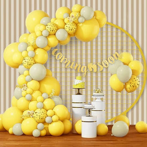 Party Propz Rubber Baby Shower Decoration Items - 58Pcs Baby Shower Decorations Mom To Be Decoration Items Set Baby Shower Props For Photoshoot Maternity Shoot Props Accessories Balloons, Multicolor