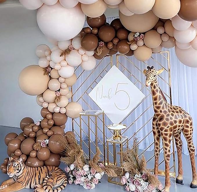Party Propz Rubber Brown Balloon Garland Kit, 96 Pcs For Birthday Decoration, Baby Shower Balloon Decorations, Bride To Be, 1St Birthday Decoration, Wedding Balloons For Decoration, Brown Balloons