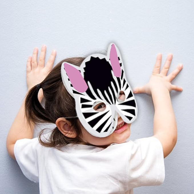 Party Propz Animal Eye Mask - Animal Mask For Kids Face | Jungle Theme Birthday Decoration | Animal Mask For Boys Girls | Animal Theme Birthday Decoration | Birthday Masks For Kids Party