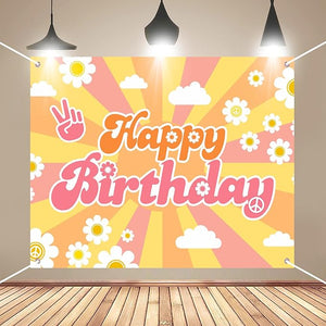 Party Propz Birthday Backdrop for Decorations - Birthday Decoration for Girls | Background Decorations for Birthday | (4x5 Ft) Happy Birthday Backdrop | Birthday Decoration Items for Kids