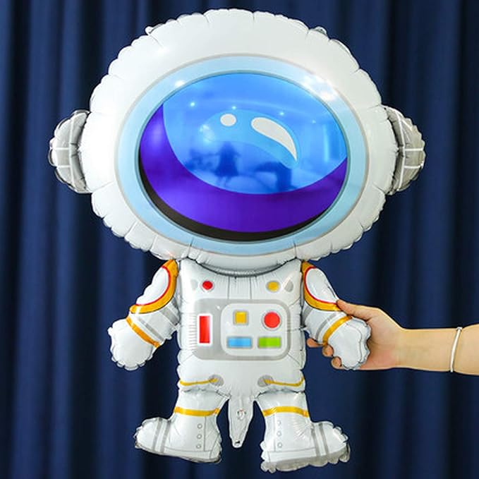 Party Propz Astronaut Space Theme Foil Mylar Balloon Set For Birthday Decoration - 5 Pcs(Multi)