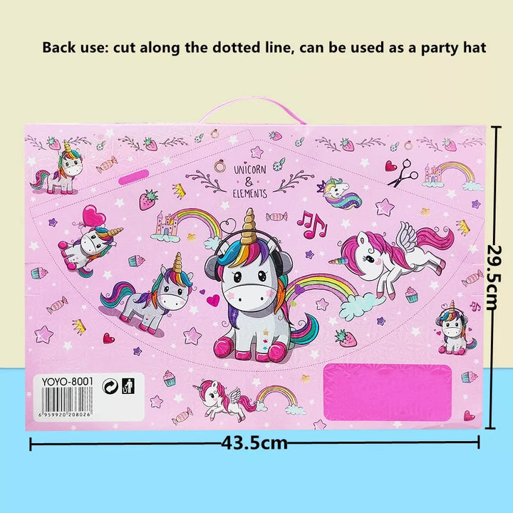 Party Propz Unicorn Stationery Set - 41 Pcs Stationery Items for Girls | Return Gift for Girls | Stationary Set Return Gifts | Unicorn School Kit for Girls |Kawaii Unicorn Stationery Kit for Girls