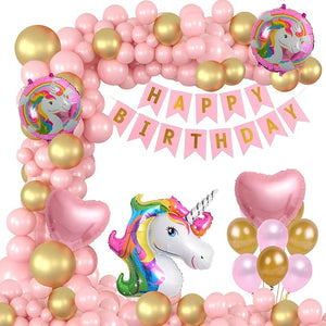 Party Propz Unicorn Birthday Decorations For Girls - 66 Pcs, Unicorn Theme Birthday Decorations Kit | Birthday Decoration Items For Girls, Kid | Unicorn Decoration For Birthday Girls