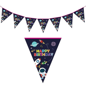 Party Propz Space Theme (Party Propz Space Theme (Pennant Banner) for Birthday Decoration)