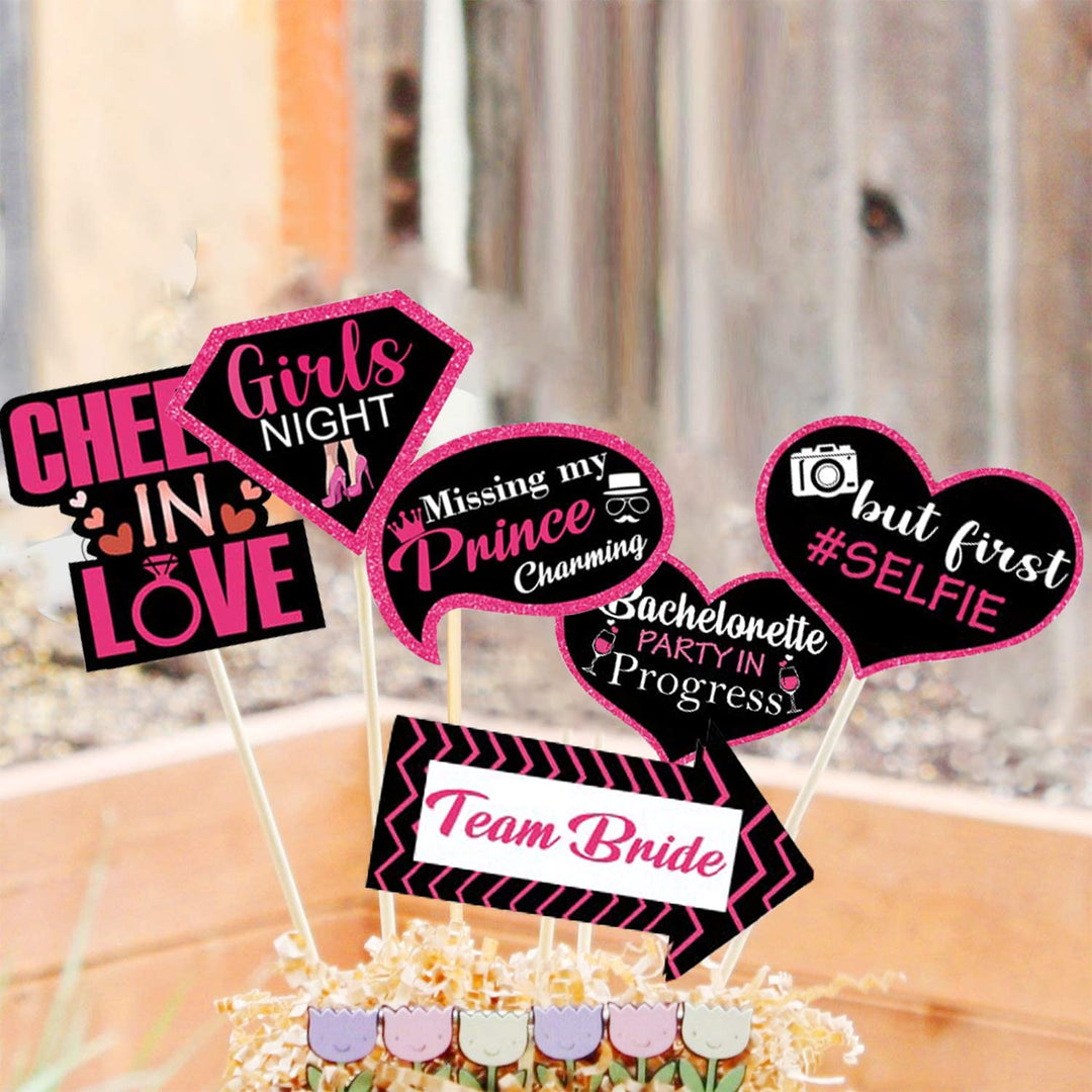 Party Propz Bride To Be Decoration Set Combo- 73Pcs Bachelorette Party Decorations | Bridal Shower Decorations Kit | Bride To Be Props | Bride To Be Sash | Bride To Be Banner | Bride To Be Accessories