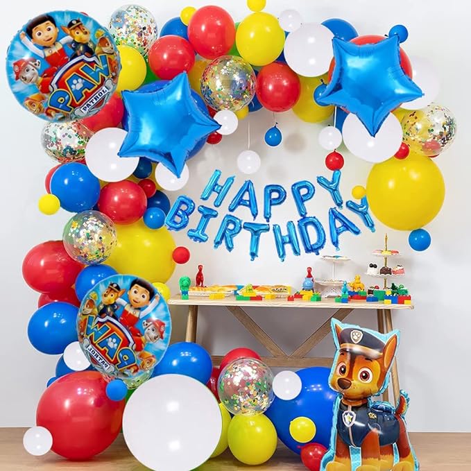 Party Propz Colorful Birthday Decoration Items For Boy-Pack Of 51|Birthday Decoration Kit For Boys|Kids Birthday Decoration Items|Balloons For Birthday|Balloons For Kids|Cartoon Balloons For Kids