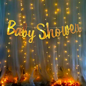 Party Propz Baby Shower Decorations Material Banner with Fairy Led Light Set 2Pcs for for mom to be Gifts/,Maternity, Photoshoot Material Items Supplies