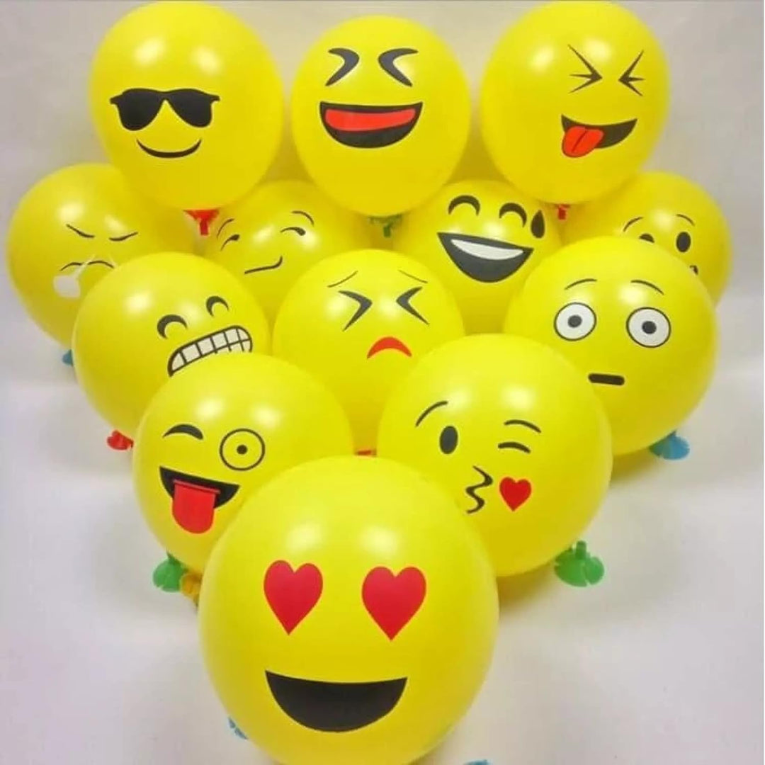 Party Propz Emoji Theme Birthday Decoration Kit-51Pcs Combo,Smiley Birthday Theme For Kids|Smiley Theme Birthday Decoration Kit|Happy Birthday Banner (Cardstock)|Birthday Decoration Items,Multicolor