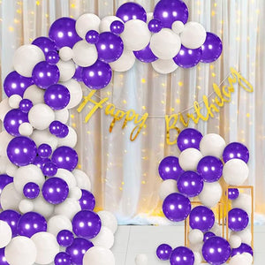 Party Propz Purple Birthday Decoration Kit - 39Pcs Birthday Decoration for Girls, Purple Theme Decor Items Set/ Purple Balloons for Birthday Decoration