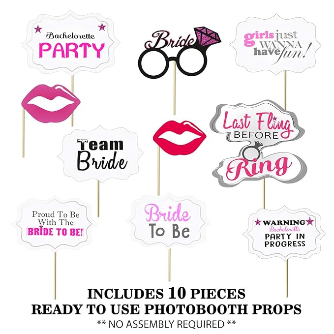 Party Propz Bride to Be Decoration - Bride to Be Props/Bride to Be Photobooth/Bachelorette Party Props/Bride to Be Props for Bachelorette Party/Bride to Be Photo Booth Props
