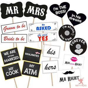 Party Propz Pre Wedding Props - Pre Wedding Props for Photoshoot/Wedding Photo Booth Props/Wedding Decoration Items/Photo Booth Props for Wedding Party/Photoshoot Props