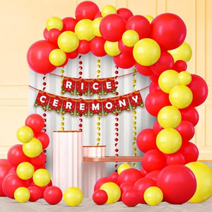 Party Propz Rice Ceremony Decorations Items - 42pcs Annaprashan Decoration Items | Rice Ceremony Decorations | Rice Ceremony Banner | Baby Rice Ceremony Decorations | Rice Feeding Ceremony Decoration