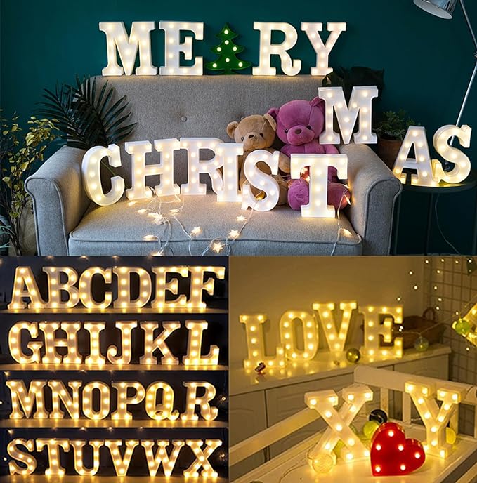 Party Propz Marquee Light Alphabet H - 1pcs H Letter Light/Marquee Letter Lights/Marquee Letter Lights/Letter Lights for Decoration/Light Letters for Decoration /