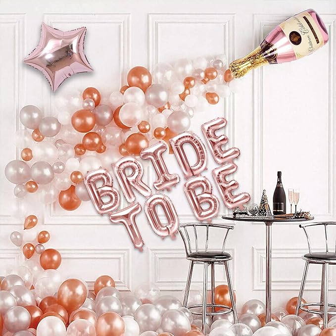 Party Propz Bride To Be Decoration Set Combo - Pack Of 85 Pcs Bachelorette Party Decorations | Bride To Be Sash | Bachelorette Party Props | Bridal Shower Decorations Kit | Bridal Shower Decorations