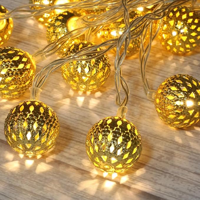 Party Propz New Year Decoration Lights - 14Ft, New Year Lights for Decoration for Home | Warm Lights for Decoration | String LED Lights |Happy New Year LED Lights| Series Lights for Indoor Outdoor